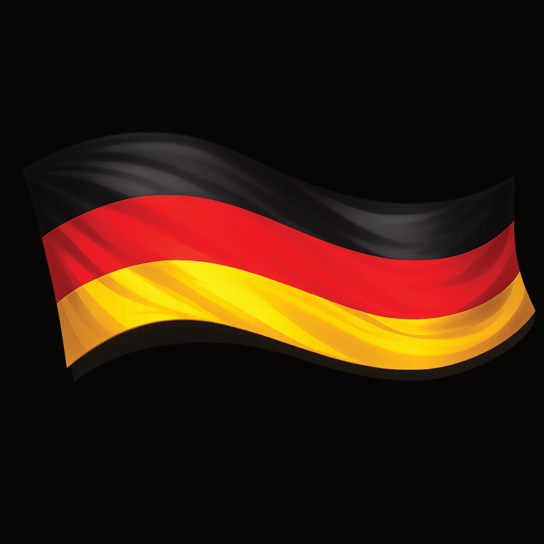 Deutsche Flagge (geschwungen)